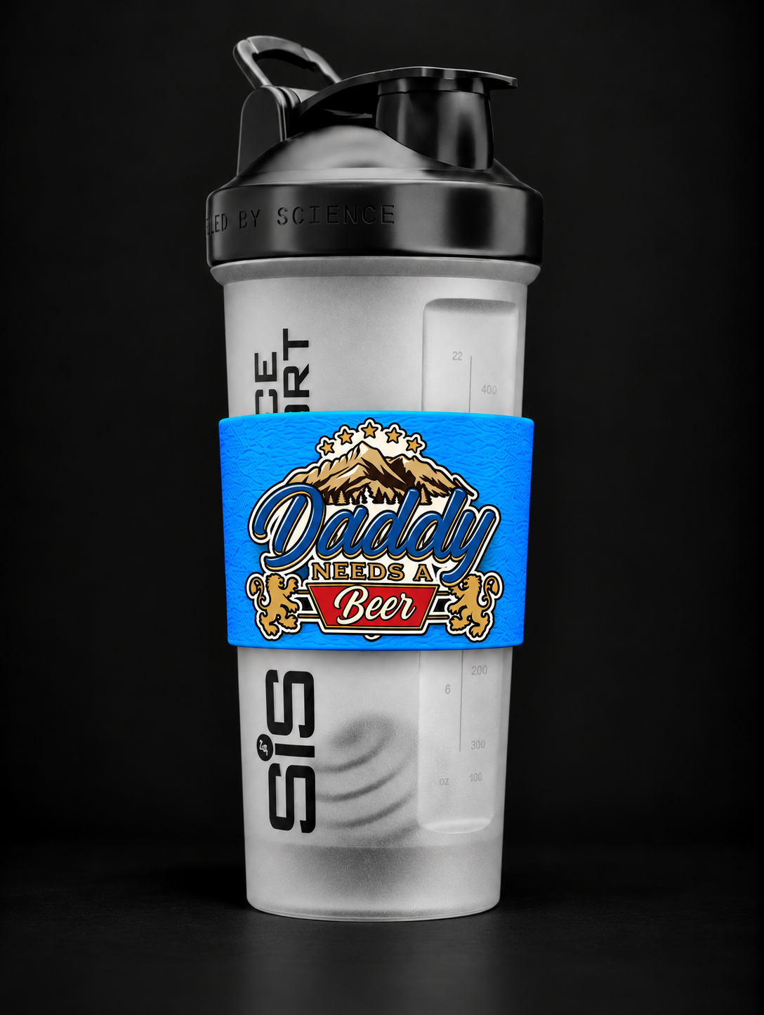 Blender bottle (daddy needs a beer)